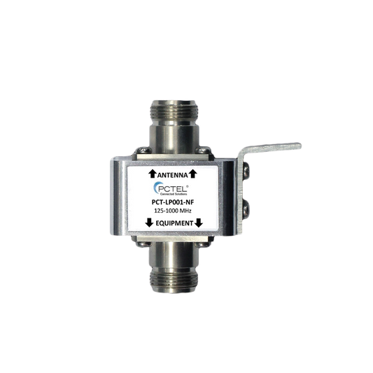 Protector Coaxial con ceja frontal, conectores N hembra