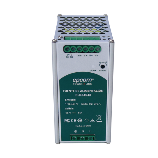 Fuente De Alimentacion 48 Vcc / Din Riel / 5 Amperes / 240 W