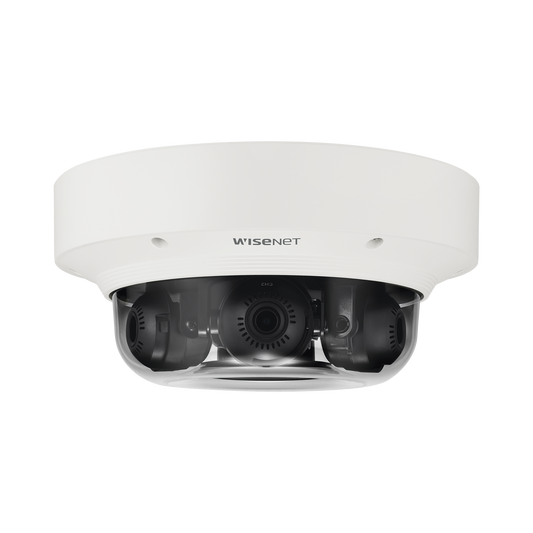 Cámara IP Multisensor 6MP ( 3 Sensores de 2MP) WDR 150 DB, Lente Motorizado 3 - 6 MM / HPOE / IP66 / IK10 / NEMA 4X