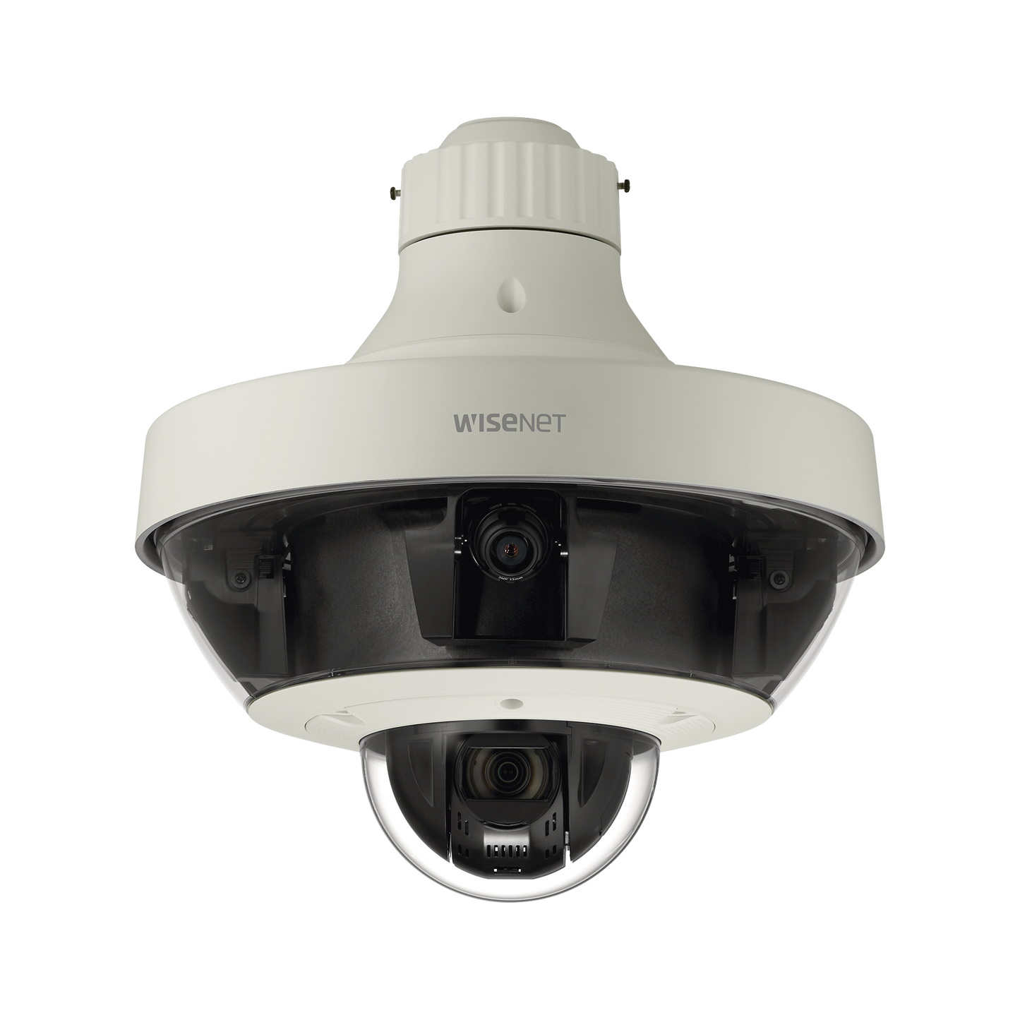 CÃ¡mara IP Multisensor 8 - 20 MP (4 sensores de 2 o 5 MP) lentes intercambiables con PTZ 2 MP 32X / Hasta 5 tarjetas SD de 256 GB / WDR de hasta 150dB / IP66 / IK10