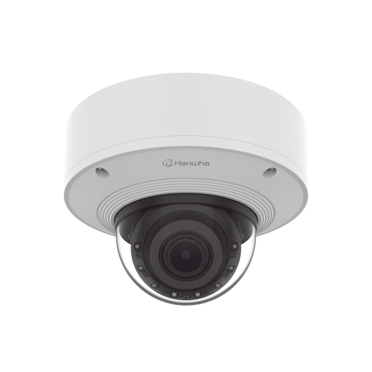 CÃ¡mara Domo 2MP Solid EDGE / Wisenet WAVE embebido / Antivandalica / Lente Motorizado de 4.38  A 9.33mm / P-Iris / WDR 120dB / 1TB SSD / IP66, IP67, IK10+, NEMA4X, IP6K9K