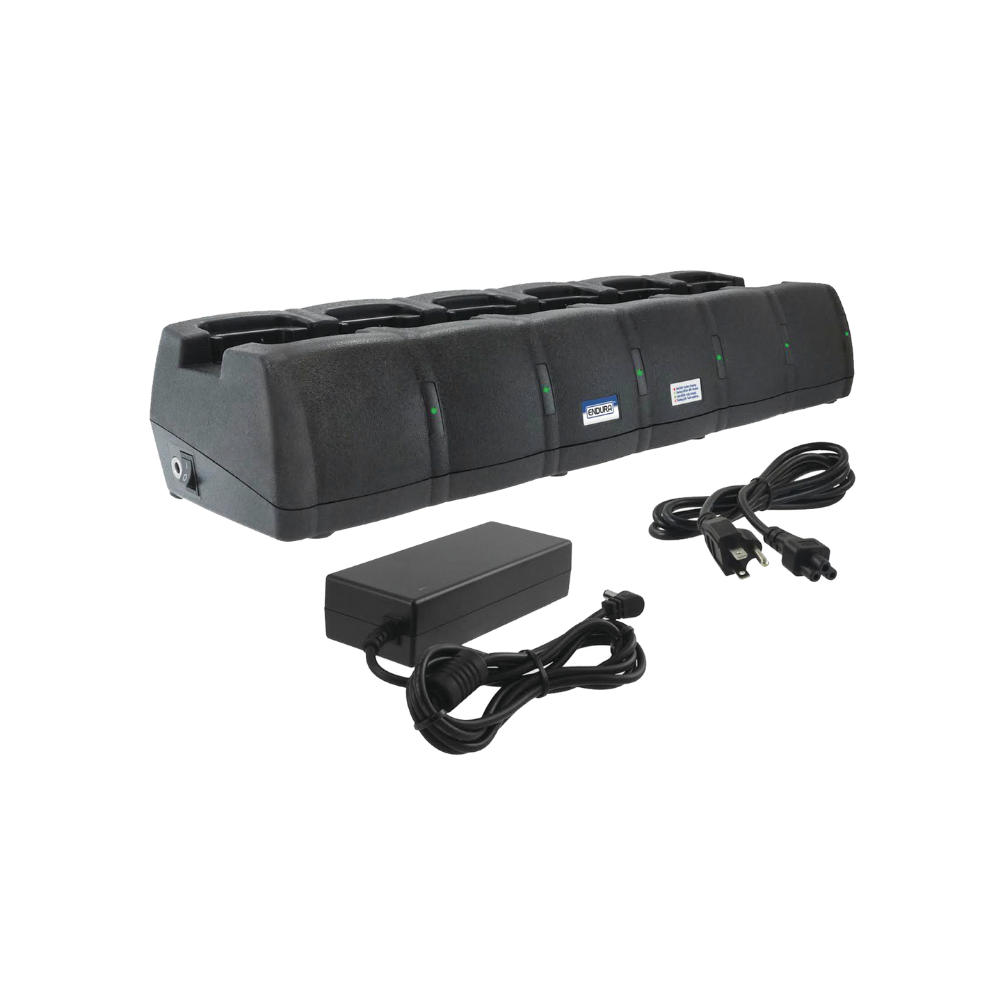 Cargador rÃ¡pido de 6 cavidades de escritorio para radio ICOM ICM25