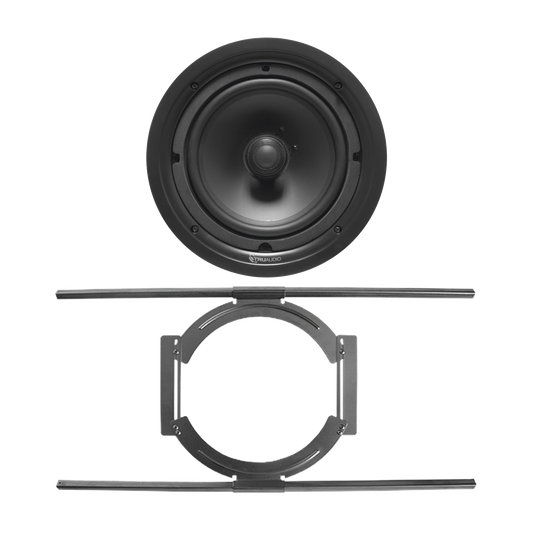KIT de Bocina de Techo TruAudio de 8in PP8 con Soporte de Acero RÃ­gido para Techos Suspendidos