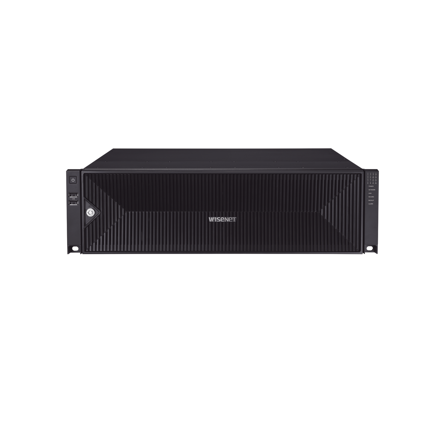 NVR 32 Megapixel (8K) / 32 Canales IP / Soporta 8 Discos Duros / H.265 & Wisestream / Wisenet P2P / ONVIF / Compatible con CÃ¡maras IA / Salida HDMI en 4K