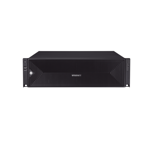 NVR 32 Megapixel (8K) / 32 Canales IP / Soporta 8 Discos Duros / H.265 & Wisestream / Wisenet P2P / ONVIF / Compatible con CÃ¡maras IA / Salida HDMI en 4K