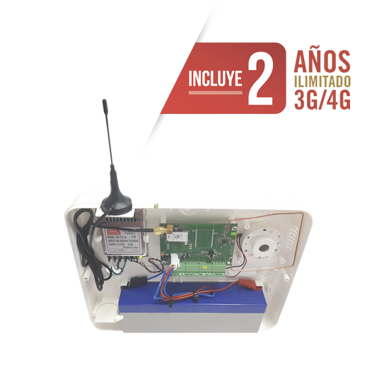 Panel de Alarma Cloud / 2 Años 3G/4G Ilimitado Incluido  / 32 Zonas Inalámbricas / 8 Zonas Cableadas / Programación 100% vía WEB y APP gratuita.