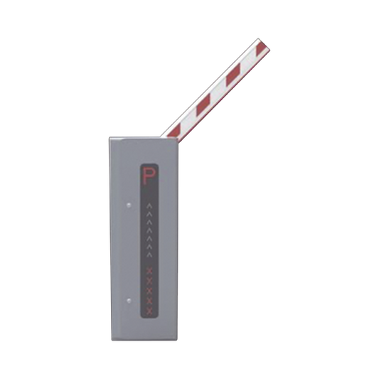 Barrera vehicular SERVOMOTOR (10 MILLONES DE CICLOS) Barrera izquierda con brazo de 4.5 metros (BRAZO Iluminado incluido)