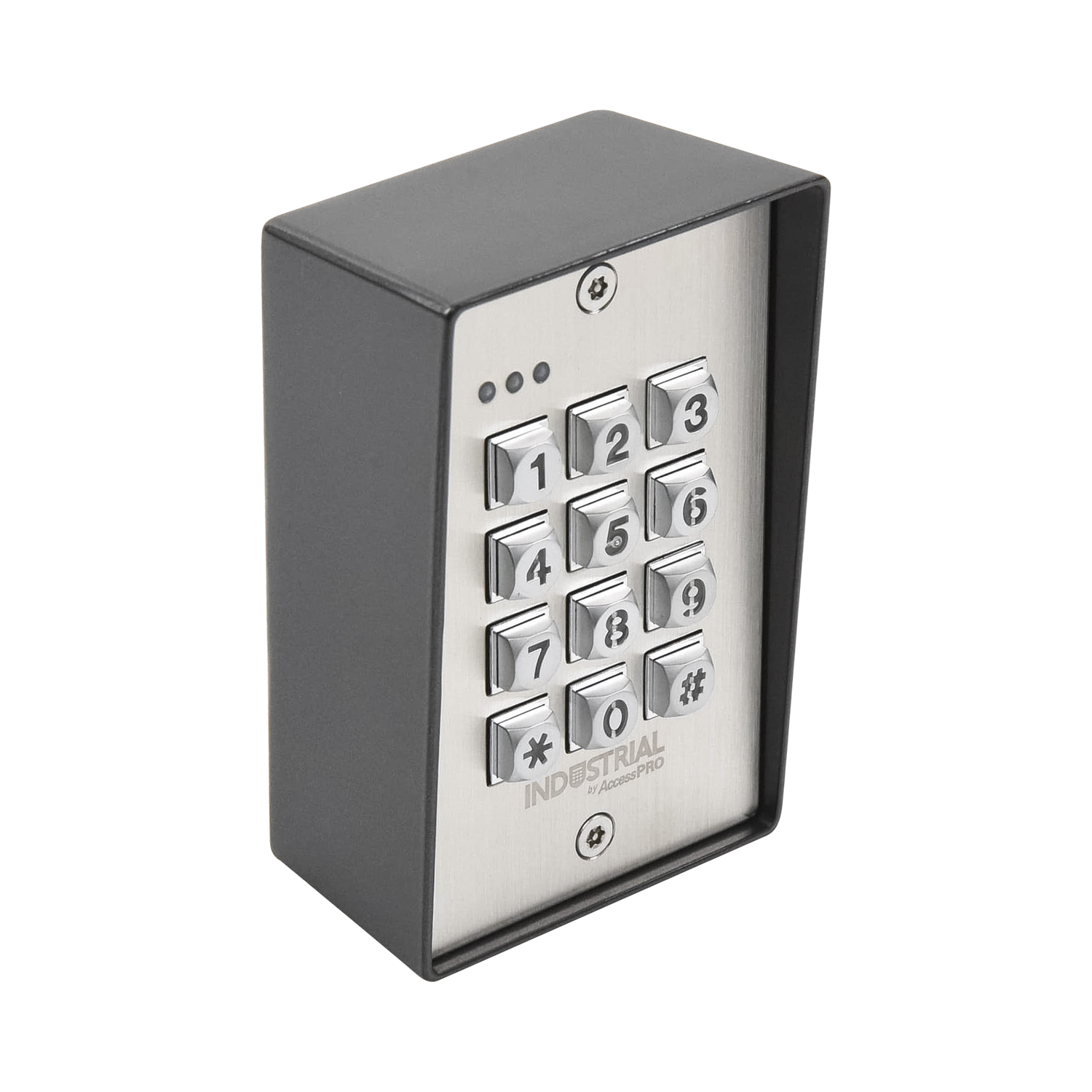 Teclado exterior/interior antivandálico, 3 relevadores, salida wiegand, 1200 usuarios | AccessPRO Industrial