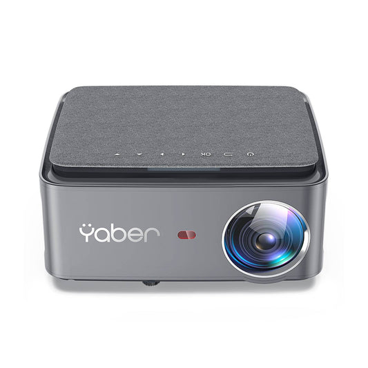 Proyector YABER Pro U6 Bluetooth WiFi 5G de actualización Yaber, 450 lúmenes ANSI, resolución native 1920*1080P.