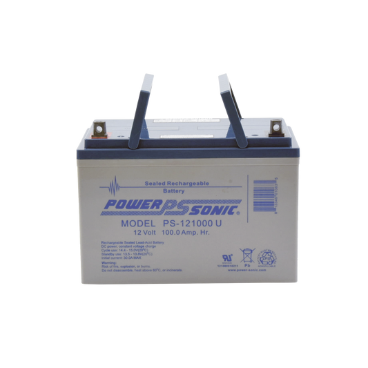 BaterÃ­a 12V, 100AH, Para Respaldo, TecnologÃ­as AGM/VRLA, 10-12 AÃ±os Vida Ãštil, Terminales U, Reconocida UL