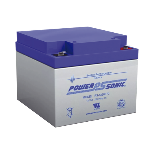 BaterÃ­a 12V, 26AH, Para Respaldo, TecnologÃ­as AGM/VRLA, 5 AÃ±os Vida Ãštil, Terminales F2, Reconocida UL