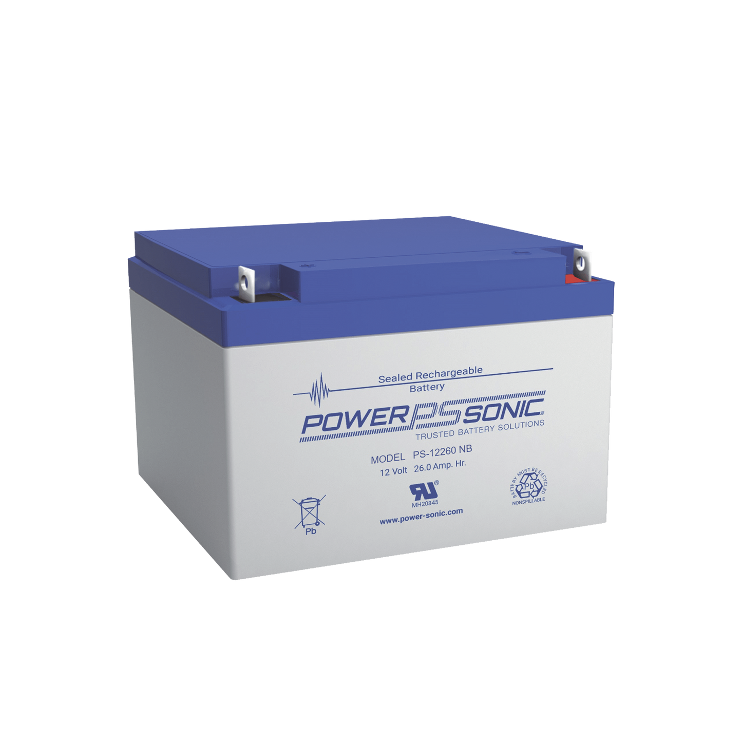 BaterÃ­a 12V, 26AH, Para Respaldo, TecnologÃ­as AGM/VRLA, 5 AÃ±os Vida Ãštil, Terminales T12, Reconocida UL