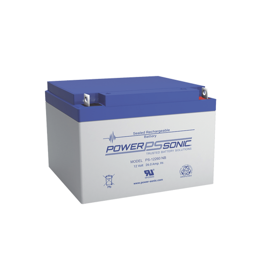 BaterÃ­a 12V, 26AH, Para Respaldo, TecnologÃ­as AGM/VRLA, 5 AÃ±os Vida Ãštil, Terminales T12, Reconocida UL