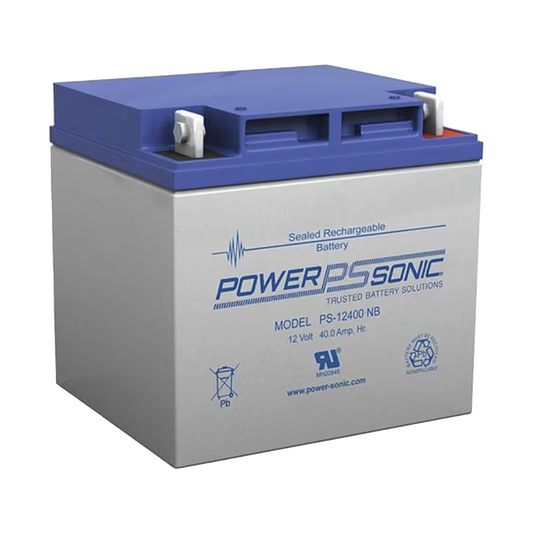 BaterÃ­a 12V, 40AH, Para Respaldo, TecnologÃ­as AGM/VRLA, 5 AÃ±os Vida Ãštil, Terminales NB4, Reconocida UL