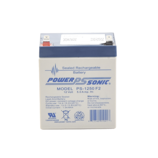 BaterÃ­a 12V, 5AH, Para Respaldo, TecnologÃ­as AGM/VRLA, 5 AÃ±os Vida Ãštil, Terminales F2, Reconocida UL