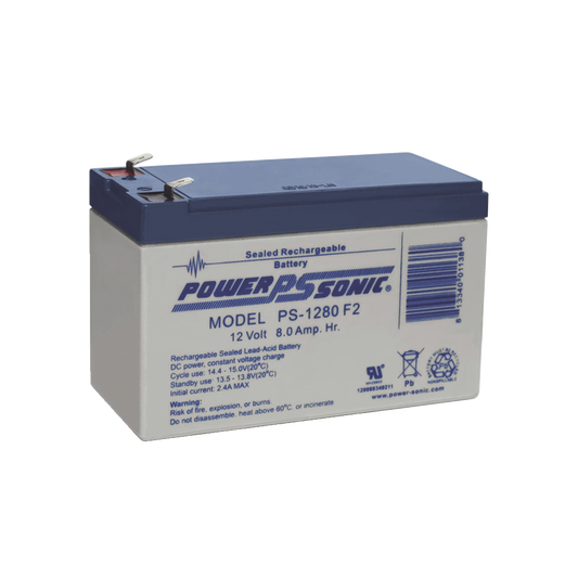 BaterÃ­a 12V, 8AH, Para Respaldo, TecnologÃ­as AGM/VRLA, 5 AÃ±os Vida Ãštil, Terminales F2, Reconocida UL