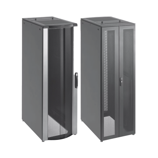 Gabinete de Telecomunicaciones ProLine FloTek PC, 600 mm de Ancho, 1000 mm de Profundidad, 42 UR, Color Negro