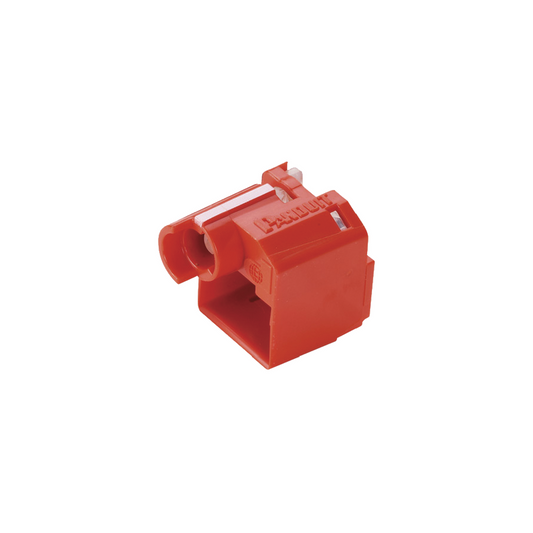 Kit de 10 Dispositivos para Impedir DesconexiÃ³n de Plug RJ45, Color Rojo, Incluye Herramienta para Instalar/Retirar