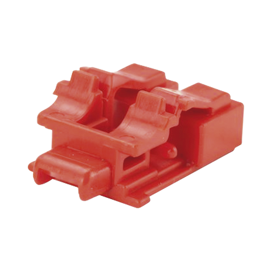 Kit de 10 Dispositivos para Bloquear Puertos de Fibra Ã“ptica LC Duplex, Color Rojo, Incluye Llave de ExtracciÃ³n