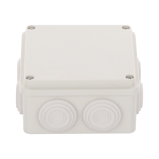 Caja DerivaciÃ³n-ConexiÃ³n de PlÃ¡stico (100 X 100 X 54 mm) con 6 GlÃ¡ndulas de Goma. Para Instalaciones Comerciales, Residenciales e Industriales. Incluye TornillerÃ­a para su Tapa.