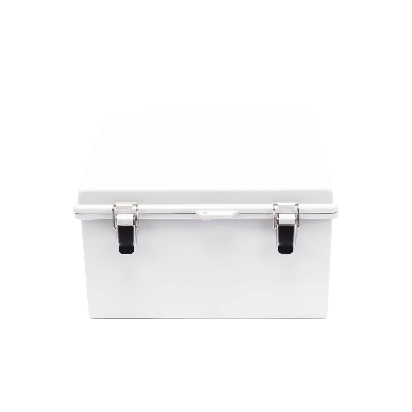 Gabinete de PlÃ¡stico ABS, Uso en Intemperie ip66 (300 x 300 x 180 mm) Cierre por Broche Inoxidable.