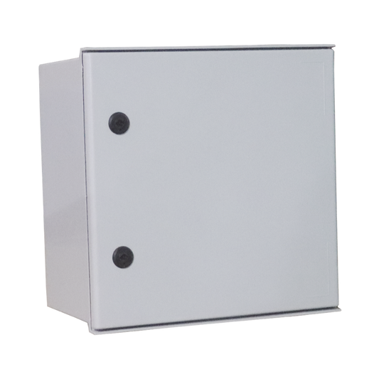 Gabinete de PoliÃ©ster IP65 Uso en Intemperie (400 x 400 x 200 mm) con Placa Trasera Interior de PlÃ¡stico (Incluye Chapa y Llave).