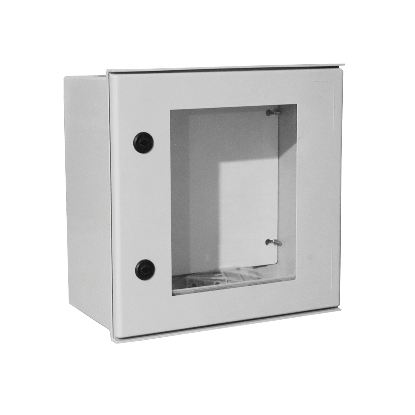 Gabinete de PoliÃ©ster IP65 Puerta Transparente, Uso en Intemperie (400 x 400 x 200 mm) con Placa Trasera Interior de PlÃ¡stico (Incluye Chapa y Llave).