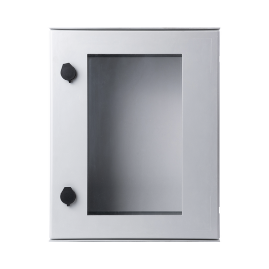 Gabinete de PoliÃ©ster IP65 Puerta Transparente, Uso en Intemperie (400 x 500 x 200 mm) con Placa Trasera Interior de PlÃ¡stico (Incluye Chapa y Llave).