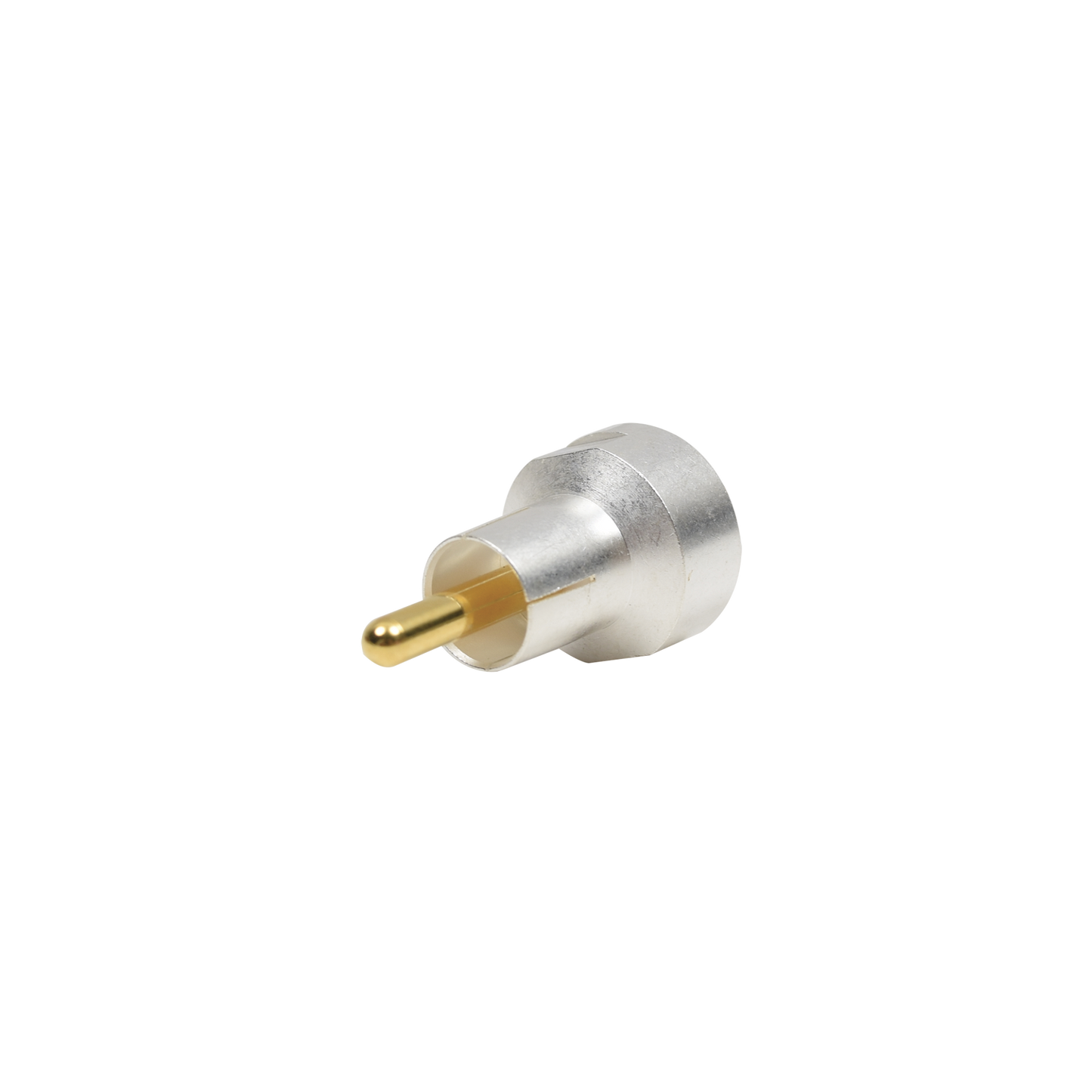 Adaptador UNIDAPT Hembra a RCA Macho. Plata / Oro / TeflÃ³n.