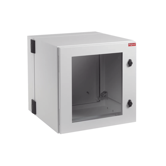Gabinete Industrial ProTek de Puerta con Ventana, ProtecciÃ³n NEMA Tipo 4/12/4X; IP55; IK10, Abatible, Fabricado en Acero, 12 UR, Color Gris Claro