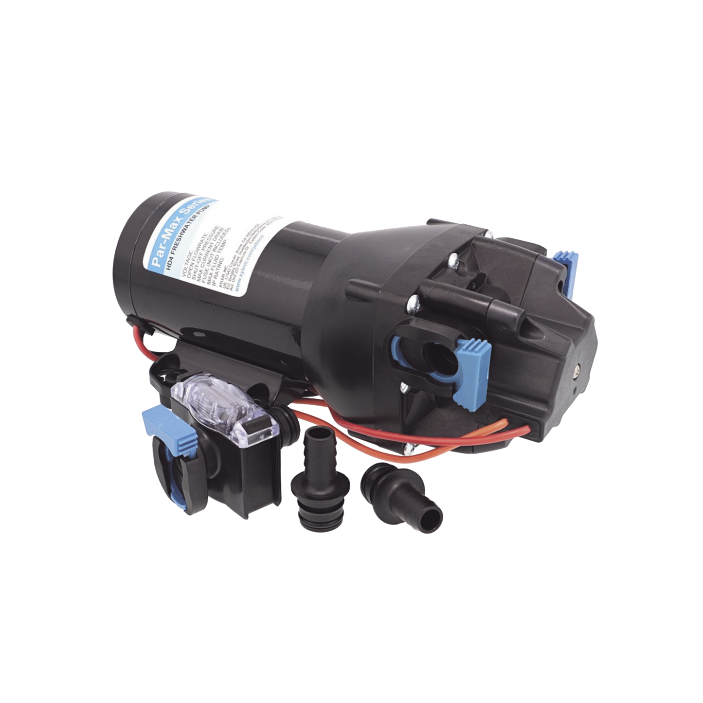 Bomba controlada por presiÃ³n Par Max HD 4' a 12 Vca, alta presiÃ³n 40 psi 15 lpm / 4 gpm
