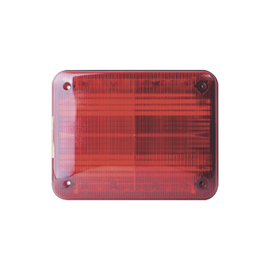 Luz de advertencia Quadraflare LED, Flasher Integrado y Mica de color Rojo