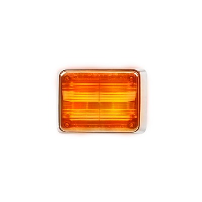 Luz de advertencia Quadraflare LED con flasher integrado y mica de color Ã¡mbar