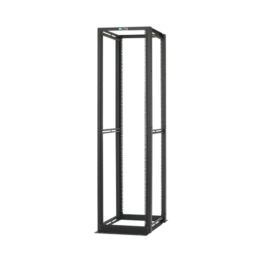 Rack de Cuatro Postes Estándar de 19", Rieles Numerados y Roscados #12-24, Profundidad Máxima de 30 in, 45 Unidades de R