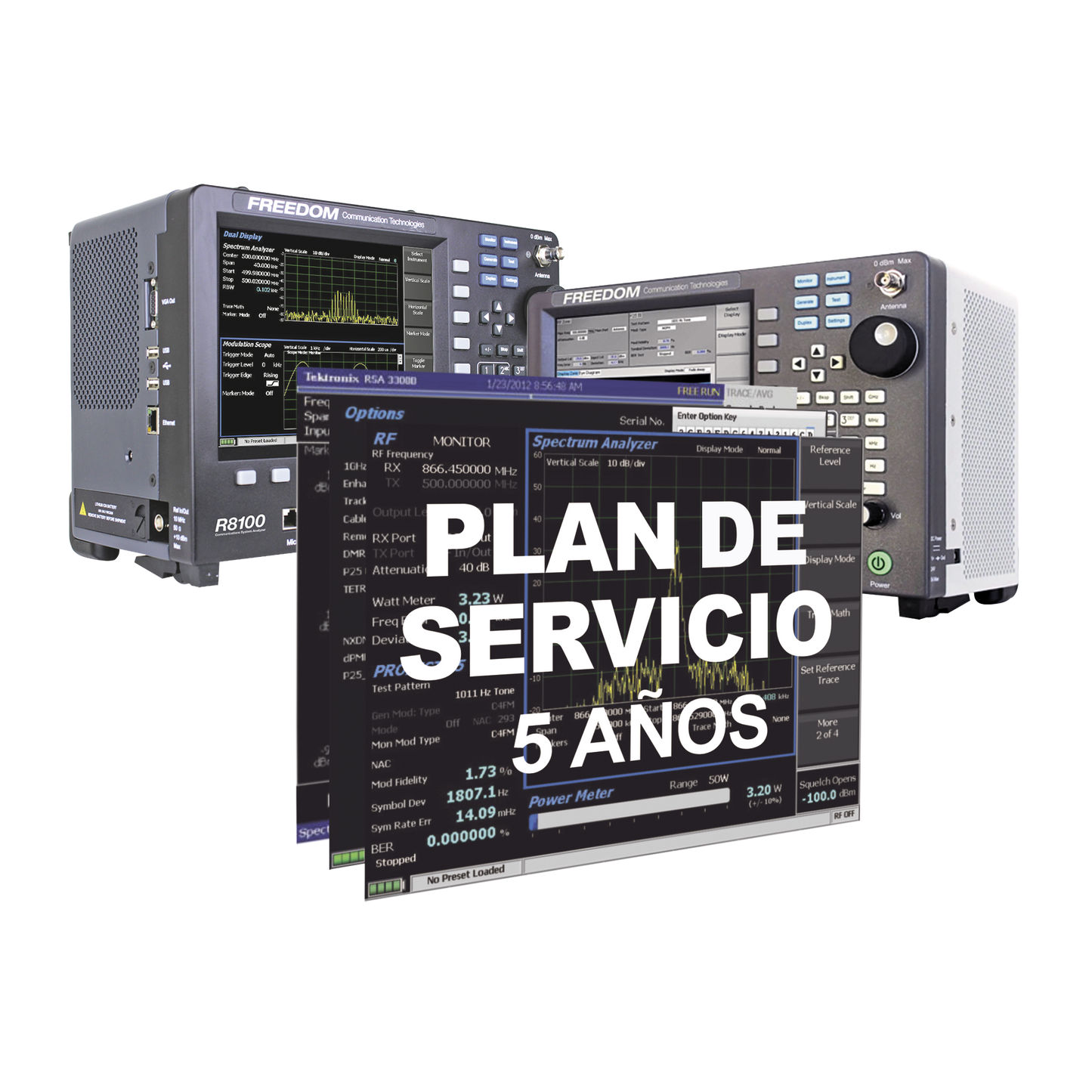 OpciÃ³n Plan de Servicio para 5 AÃ±os en Analizadores R8000 /R8100.