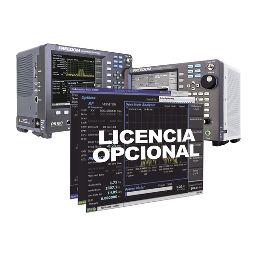 OpciÃ³n de Software para Banda Lateral Sencilla en Analizadores R8000 / R8100.