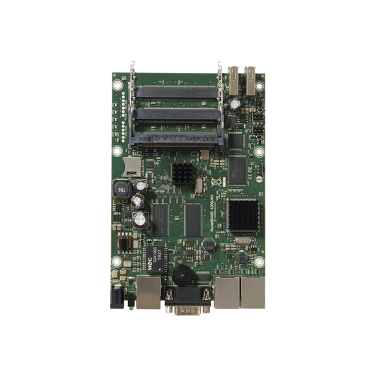 Board, 3 Puertos Gigabit con 5 ranuras miniPCI de expansiÃ³n hasta MIMO 10x10