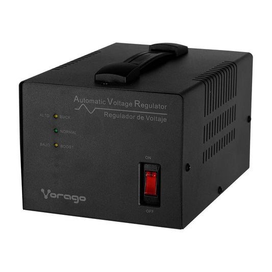 REGULADOR VORAGO AVR-400 3,000VA 1,800W  4 CONTACTOS ELECTRODOMÉSTICOS Y OFICINA