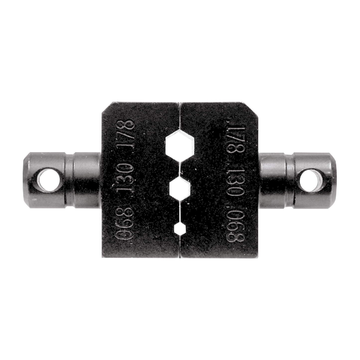 Dado para Plegar Conectores de Anillo con Mordaza Hex. de 0.068", 0.130" y 0.178" en LMR-100A, RG-174/U y RG-316/U.