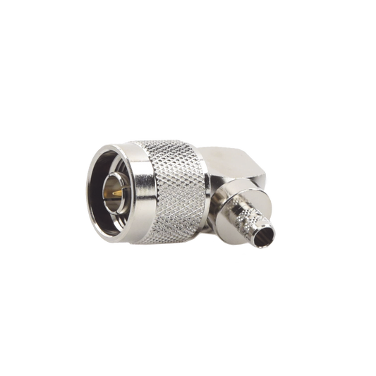Conector N Macho en A/R de Anillo Plegable para Cables RG-8/X, LMR-240, NÃ­quel/ Oro/ TeflÃ³n.