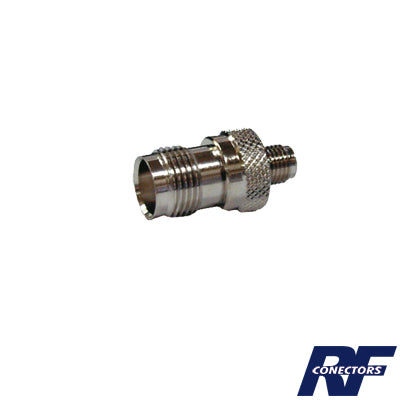 Adaptador en LÃ­nea de Conector TNC Hembra a SMA Hembra, Niquel/ Oro/ TeflÃ³n.