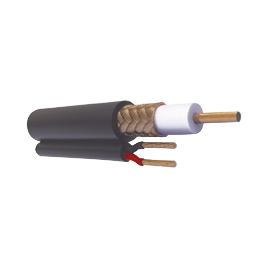 Retazo de 5 Metros, Cable coaxial Cable RG59 SiamÃ©s, HECHO EN MÃ‰XICO, Optimizado para HD+ 2 hilos calibre 20.