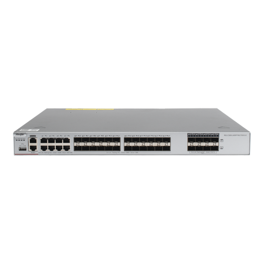 Switch Core Administrable Capa 3 con 8 puertos Gigabit, 24 SFP y 8 SFP+ Combo para fibra 10Gb, gestiÃ³n gratuita desde la nube.