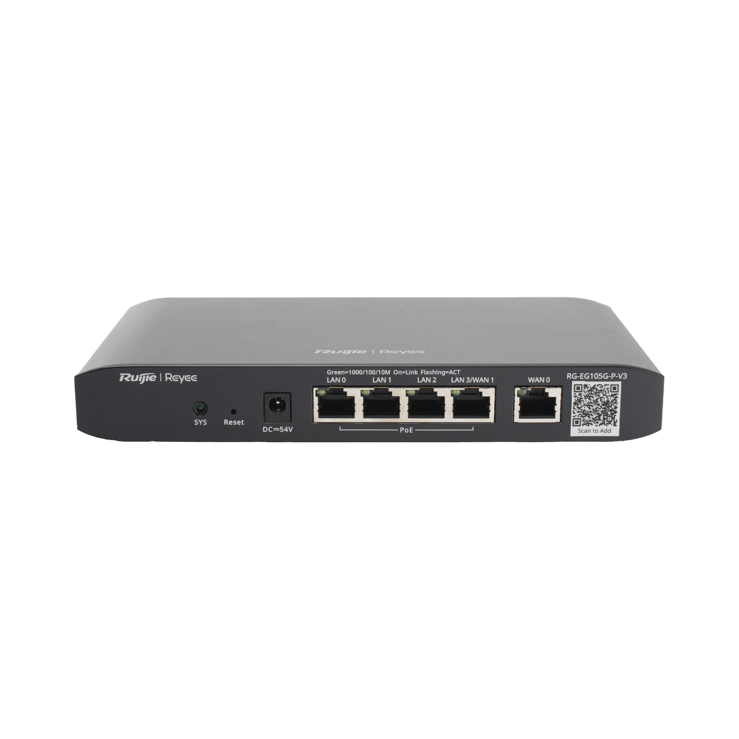 Router Balanceador Administrable Cloud con POE+ 54w, 3 puertos LAN gigabit, 1 Puerto WAN gigabit y 1 puerto LAN/WAN gigabit configurable, hasta 100 clientes con desempeÃ±o de 600 Mbps asimÃ©tricos