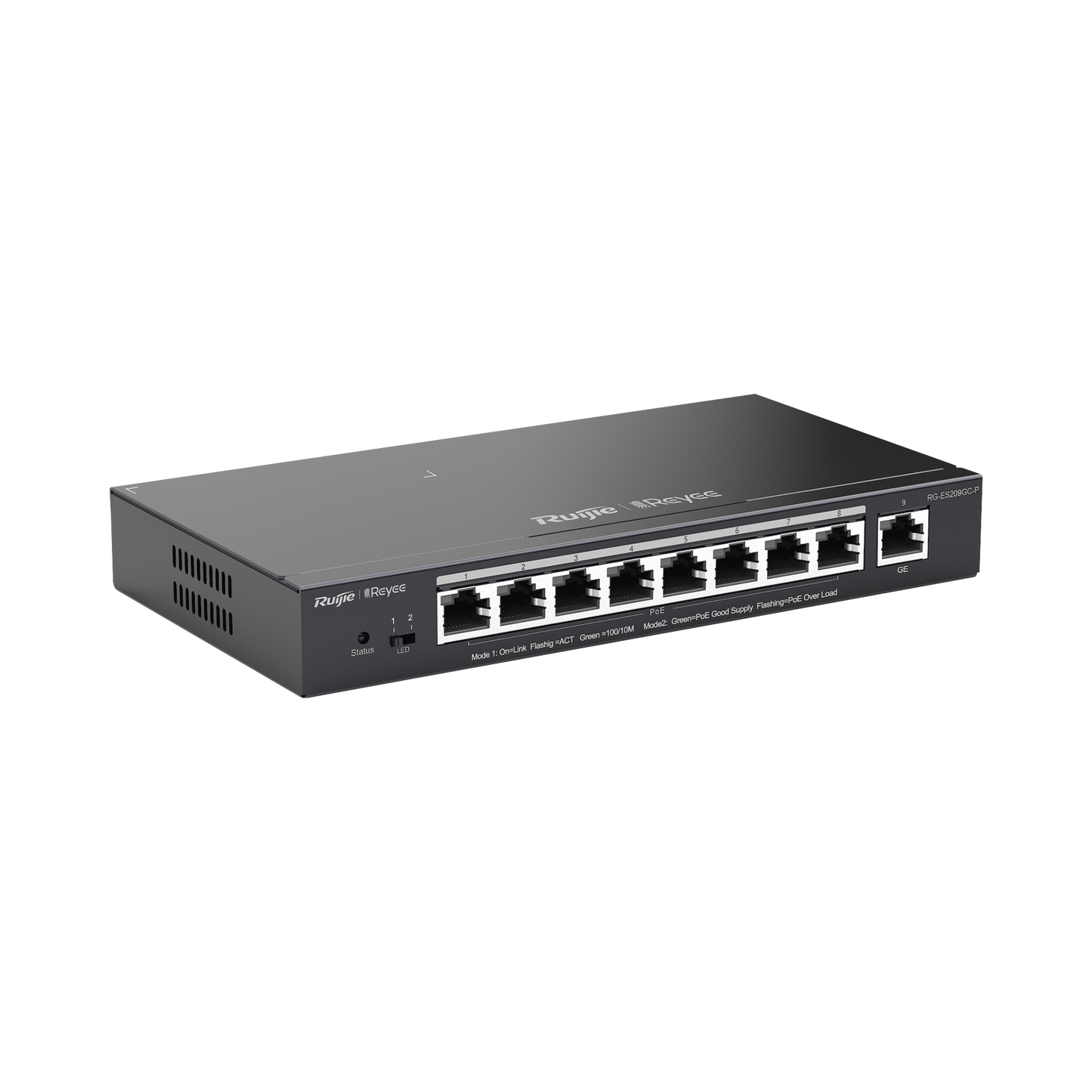 Switch Administrable 8 Puertos PoE+ 802.3af/at Gigabit, gestiÃ³n gratuita desde la nube, 120w