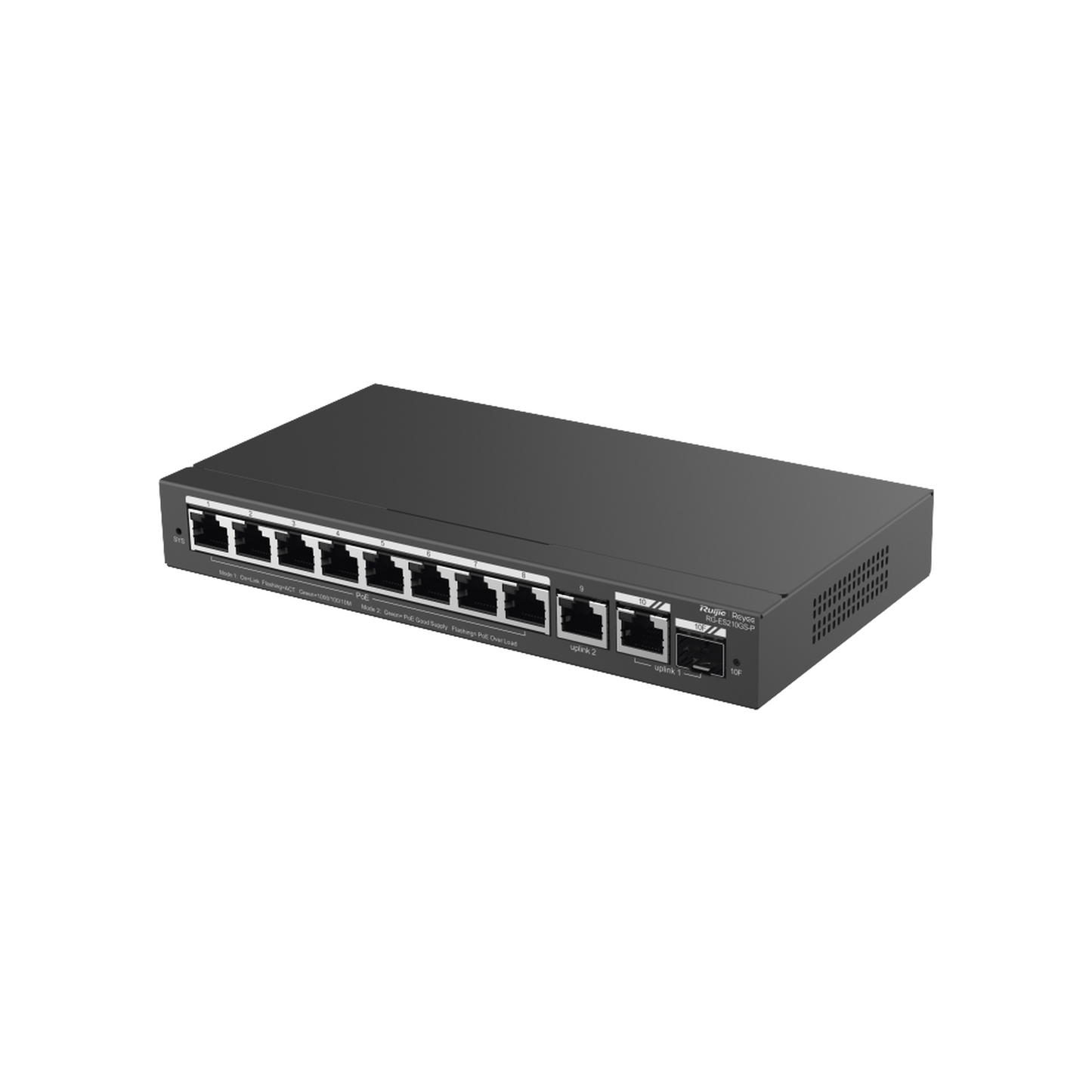Switch Administrable con 8 puertos Gigabit PoE, 2 Uplinks Gigabit (1 SFP), gestiÃ³n gratuita desde la nube