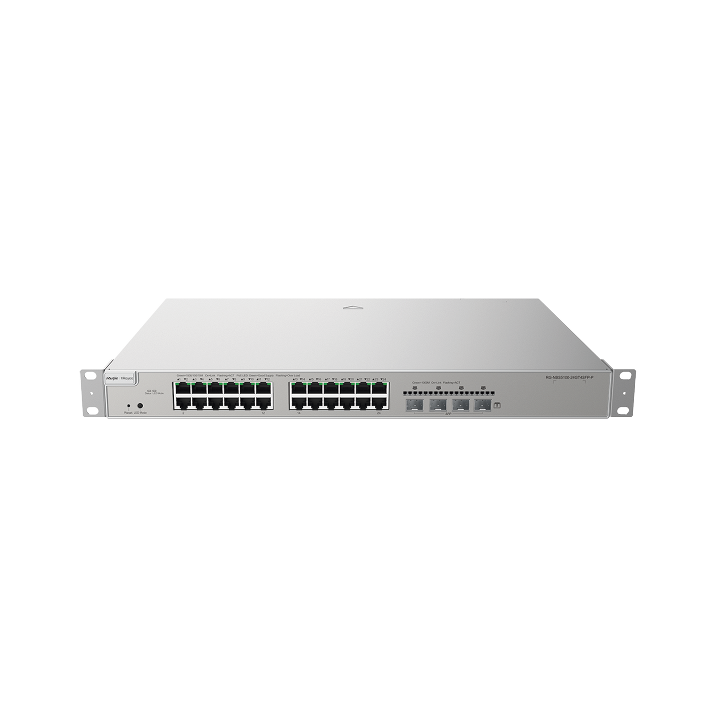 Switch Administrable Capa 3 con 24 puertos Gigabit PoE 802.3af/at + 4 SFP+ para fibra 10Gb, gestiÃ³n gratuita desde la nube, 370w