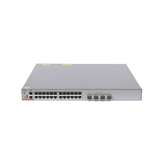 Switch Administrable Capa 3 PoE con 24 puertos Gigabit 802.3af/at + 4 SFP+ para fibra 10Gb, hasta 740 watts, gestiÃ³n gratuita desde la nube.