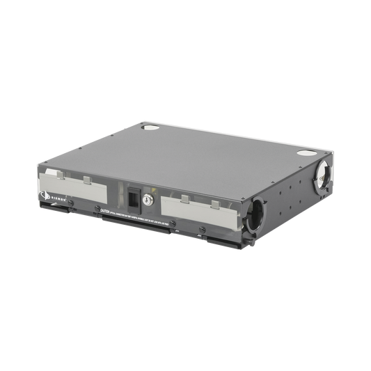 Panel de ConexiÃ³n de Fibra Ã“ptica (RIC3) Para Rack de 19in, Acepta 4 Placas Quick Pack, Hasta 96 Fibras, 2 UR