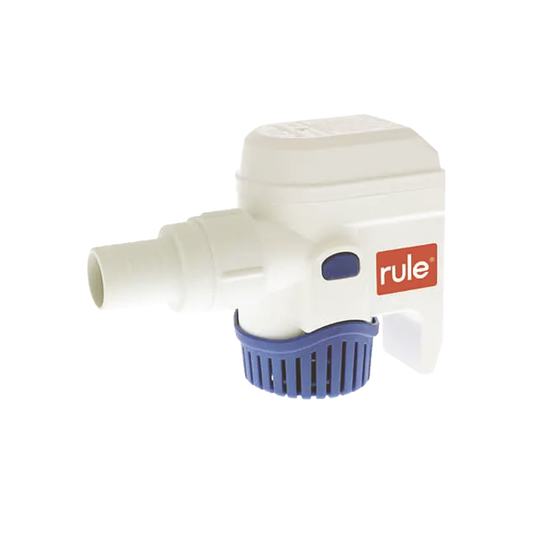 Bomba sumergible de achique automatizada de 500 galones por hora, para conexiÃ³n de 12 Volts de corriente directa.